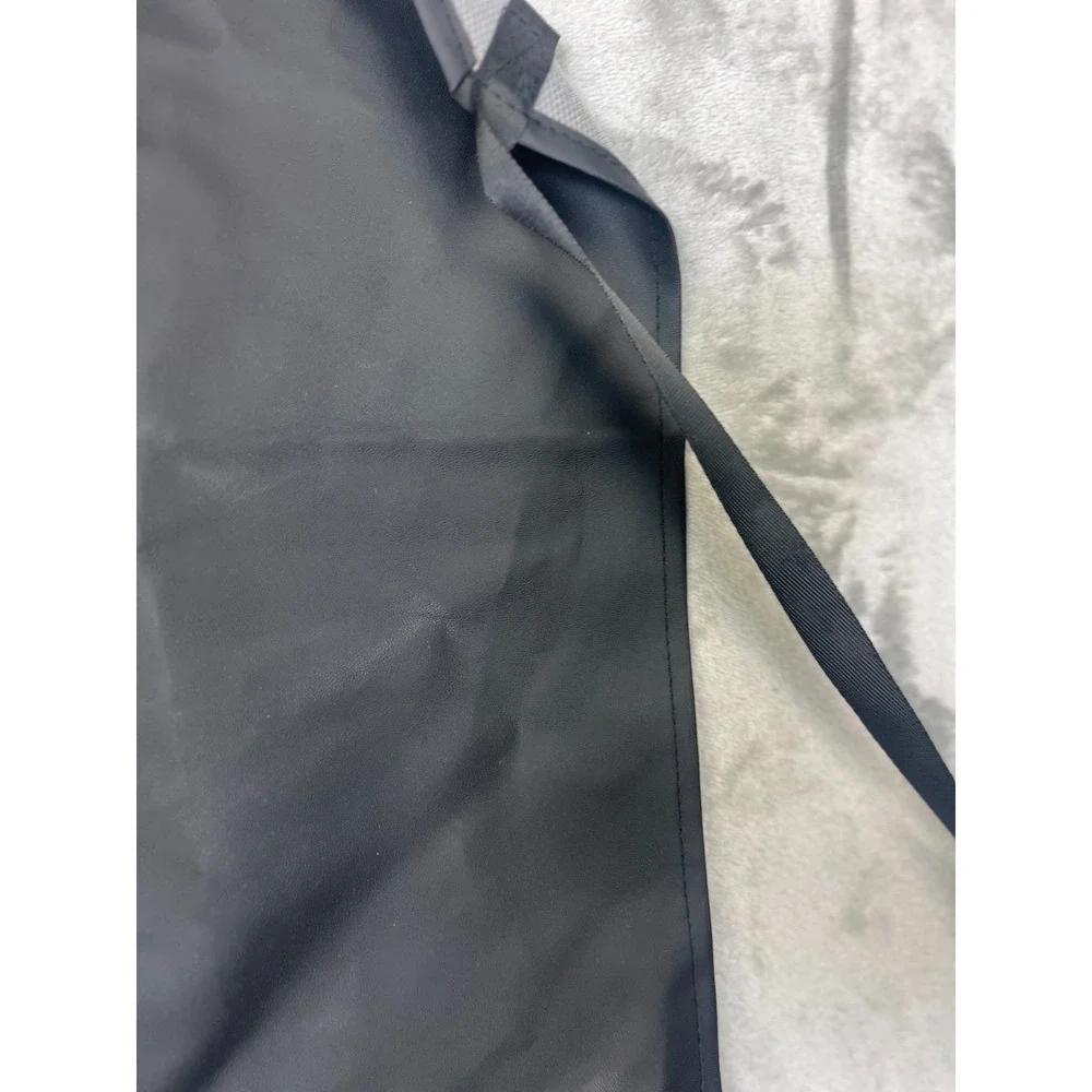 Rubber Vinyl Apron for Cooking Black Padded Neck‎ Hairstylist Painting
